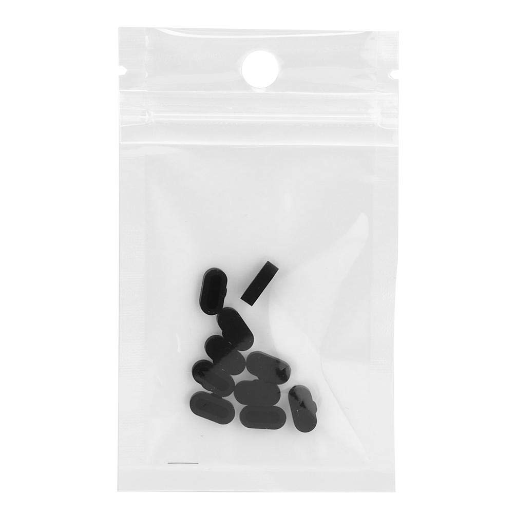 10pcs Silicone Dust Plug, Anti Dust Silicone For Smart Watch Charger Port, Fit For Fenix 5 5S 5X S60 Smart Watch (Black)