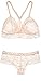 Sexy Lingerie for Women Set of 2 Racerback Bralette and Boy Thong Lace Underwear (XL)