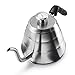 Apace Living POUR OVER COFFEE KETTLE with Tea Scoop and Table Coaster – Stainless Steel Gooseneck Drip Kettle w/Built in Thermometer (1L / 34oz)