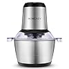 Homeasy-Food-Processor-Meat-Grinder-Mini-Chopper-2L-Stainless-Steel-Food-Chopper-for-Meat-Vegetables-Fruits-and-Nuts-Stainless-Steel-Bowl-and-4-Sharp-Blades-350W-8-Cups Homeasy Food Processor, Meat Grinder Mini Chopper 2L Stainless Steel Food Chopper for Meat, Vegetables, Fruits and Nuts, Stainless Steel Bowl and 4 Sharp Blades, 350W, 8 Cups