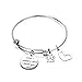 ENSIANTH When I Needed A Hand I Found Your Paw Bracelet Expandable Wire Bangle with Paw Print Charms for dog lovers (Paw Print Bracelet)