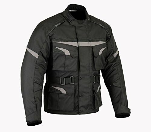 Mens Adventure Dual Sport Textile Motorcycle Jacket By Altimate Waterproof (Large)