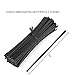 Easytle 5″ Twist Ties for Bags Plant Garden 1000 Pcs Cable Ties Plastic Blackthumb 1