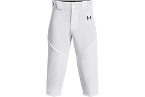 Under Armour Boys' Utility Baseball Knicker, (100) White / / Black, X-Small