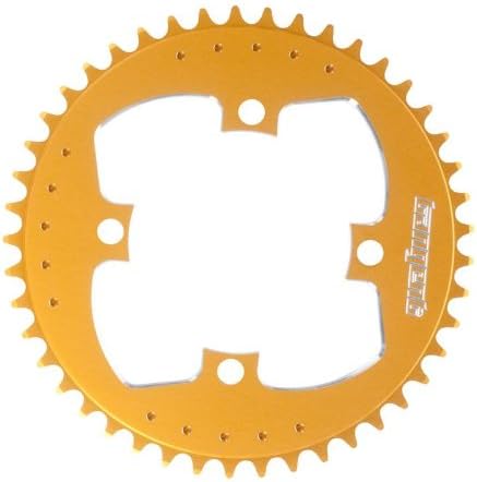 Tangent 4-Bolt Chainring, 104mm, 45T Gold