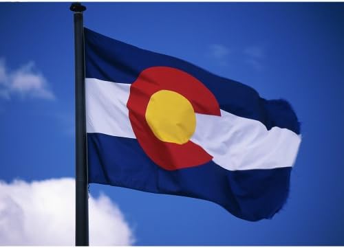 Allied Flag - 3' x 5' Outdoor Nylon Colorado State Flag - Made in USA - Vivid Color and Fade Resistant - Reinforced Hem and Brass Grommets