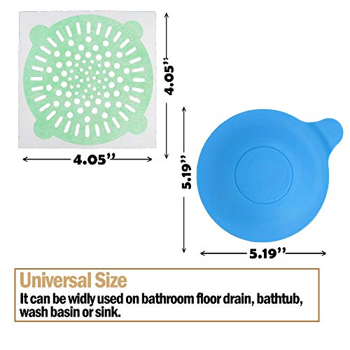 Drain Hair Catcher, Shower Drain Cover Protector with Drain Stopper, Hair Stopper Trap Suitable for Bathroom Bathtub Sink(100pc) - Thumbnail 4