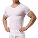 YUFEIDA Men's Sexy Underwear Shirts Short Sleeve T-Shirt Mesh Sheer Top Undershirt Sleepwear
