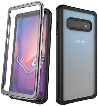 TONDOW Samsung Galaxy S10 Plus Case, Protector Full Body Protect Case Support Wireless Charging, Heavy Duty Dropproof Case for Samsung Galaxy S10 Plus 6.4 inch 2019 (Clear/Black)
