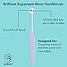 Brilliant Oral Care Expectant Mom Toothbrush, a Pregnancy Must Have with Gentle, Extra Soft Bristles, Round Head for Sensitive Teeth and Gums, White, 1 Pack