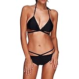 Beauty&Me Women's Cross Belt Bikini Sets Two Pieces Swimwear
