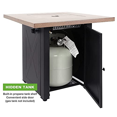 LEGACY HEATING Propane Fire Pit Table 28 inch Outdoor Gas Fire Pit
