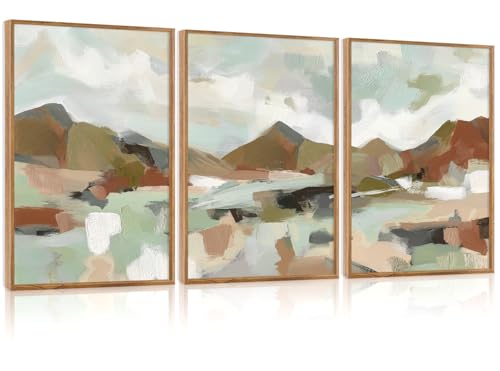 CHDITB Abstract Wall Art Neutral Pastel Illustration