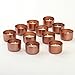 Koyal Wholesale Metal Tealight Candle Holder Cups, Metallic Tea Light Holders, Set of 12 (Shinny Copper)