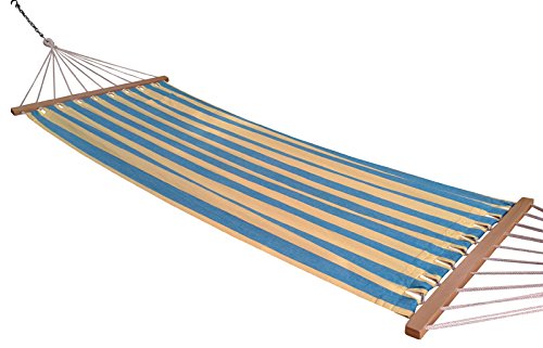 Oak N Oak 3Ft Wide Single Person Canvas Fabric Hammock - Calypso