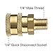 Tool Daily Pressure Washer Coupler, Quick Connect Fitting, Female NPT Socket to Male Thread, 5000 PSI, 1/4 Inch, 2-pack