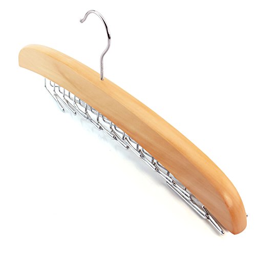 HANGERWORLD Wooden Tie Hanger - Image 2