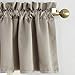 Sun Zero Barrow Energy Efficient Rod Pocket Curtain Single Valance