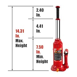 BIG RED 4 Ton (8,000 LBs) Capacity Hydraulic Welded