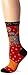 K. Bell Laurel Burch Celestial Cat Sock 1 Pair, Orange/Red, Women's 9-11 Shoe