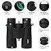 Cayzor 12x42 Binoculars for Adults Compact Clear HD Weak Light Vision Bird Watching - Professional for Travel Stargazing Hunting Concerts Sports - BAK4 Prism FMC Lens Strap Carrying Bag