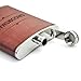 Leather Hip Flask, Engraved Flask, Gift for Groomsmen, Wedding Gift, 8OZ Wedding Party Flasks,Wedding Favor