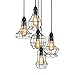 Electro bp;Rustic Barn Metal Chandelier Max 200w with 5 Light Bulbs Included