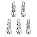 Semoic 5pcs 100mm Equestrian Lead Reins Panic Hook Horse Riding Quick Release Buckle Clip