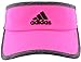 adidas Women's Adizero II Visor, Shock Pink/Dark Grey Heather/Black, ONE SIZE