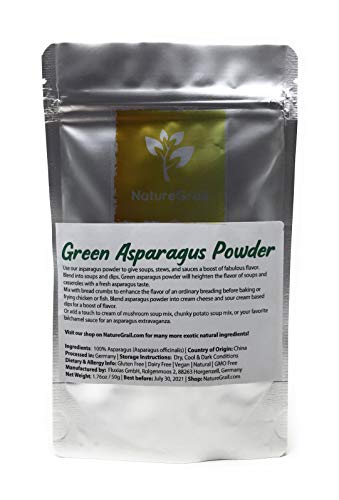Green Asparagus Powder - Gives Soups, Stews, And Sauces A Boost Of Fabulous Flavor - Ingredients: 100% Asparagus (Asparagus Officinalis) - Net Weight: 1.76oz / 50g - Thumbnail 4
