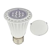 LEDwholesalers PAR20 8 Watt Dimmable LED Spot Light With Interchangeable Wide Angle Flood Lens, UL Approved (50-watt replacement) Warm White, 1330WW