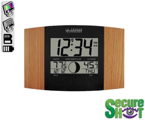 Battery Operated Wall/Desk Clock- Built in Camera/DVR-1 Year Battery
