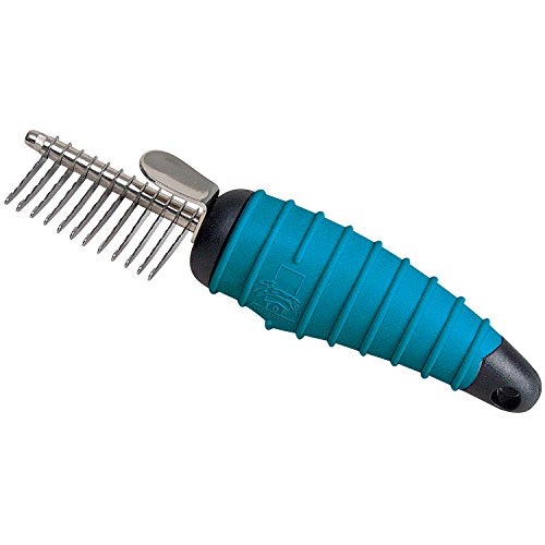 Master Grooming Tools Ergonomic Dematting Tools — Molded Tools for Grooming Dogs - 12-Blade Comb, 6⅝"