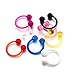 8pcs 14g Horseshoe Septum Rings Multicolor Arcylic Plastic Vcmart