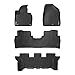 MAXLINER All Weather Custom Fit 3 Row Floor Mat Liner Set Compatible with 2016-2020 Kia Sorento