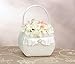 Lillian Rose Satin Flower Girl Basket, Ivory (FB125