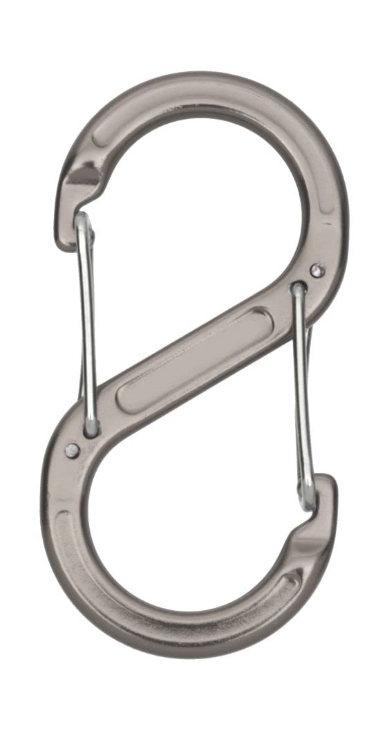 Relags Unisex Accessory Karabiner Pack Of 2 – PLUG, Unisex, Zubehörkarabiner, 2 Stück - S, grey