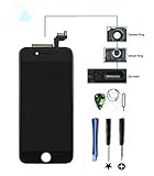 EXW LCD Display & LCD Digitizer Replacement Screen front Glass with Digitizer Assembly for iPhone 6S Plus 5.5 inch Screen (Black)