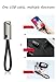 ApexOne [Metal Dock] Nylon Braid Keychain Ring 0.75ft Short USB A to Lightening Cable Portable Quick Charge SYNC Data Transfer USB Cable Compatible with Xs XS Max 8 7 6 6s Plus X