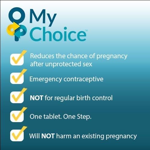 OHM MY CHOICE EMERGENCY CONTRACEPTIVE PILL. A SAFE AND EFFECTIVE WAY TO LOWER YOUR CHANCES TO GET PREGNANT AFTER UNPROTECTED SEX. ACTIVE INGREDIENT LEVONORGESTREL TABLET 1.5MG (1 COUNT (PACK OF 1))