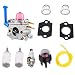 Podoy 545081848 C1Q-W40A Carburetor Compatible with Husqvarna 128CD Zama 128LD 128C 128L 128LDX 128R 128RJ String Trimmers Brushcutter with Fuel Filter Primer Bulbs Line Gaskets primary