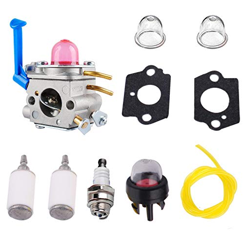 Podoy 545081848 C1Q-W40A Carburetor Compatible with Husqvarna 128CD Zama 128LD 128C 128L 128LDX 128R 128RJ String Trimmers Brushcutter with Fuel Filter Primer Bulbs Line Gaskets