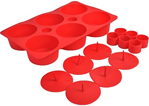 New 6 Mould Cupcake Cake Making Set Silicone Muffin Non-Stick Filled Baking Pan