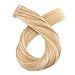 Moresoo 14 Inch Tape in Highlighted Hair Extensions Human Hair Color #16 Golden Blonde Highlighted #22 Blonde 50g Remy Human Hair Extensions Tape in 20PCS Per Package