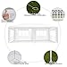 Tangkula 10'x20' Outdoor Wedding Tent, Canopy Tent 4 Walls with Window BBQ Party Outdoor Canopy Tent White