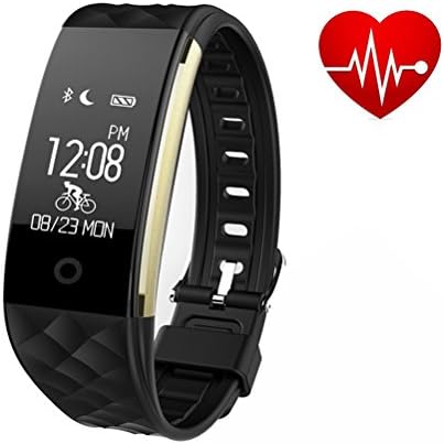 Fitness Tracker,Dohomai IP67 Waterproof Bluetooth Smart Bracelet Wristband Activity Tracker with Heart Rate and Sleep Monitor for Android and IOS Smartphone (black)