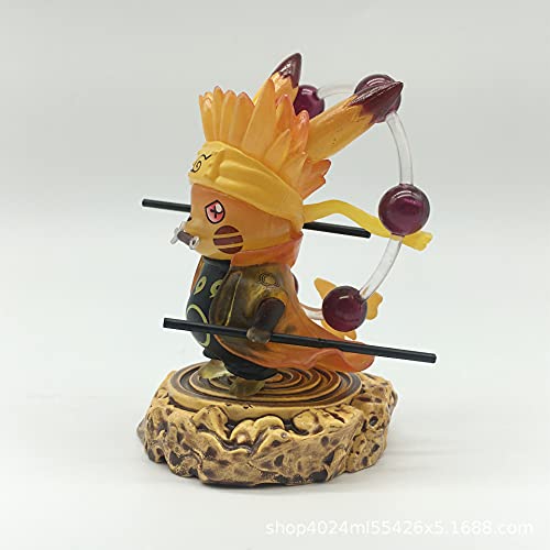 Naruto Action Figure Pikachu Cosplay Anime Statue Collection Exquisite PVC Model Toy Gift