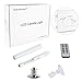 CelebrationLight 10 Pack Flameless Taper Candles with Remote/Timer & Suction Cup, Battery Operated Flickering LED Window Candles, Vintage Christmas Electric Fake Candlesticks, Silver Holder