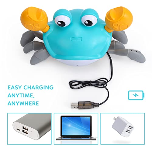 Crawling Crab Baby Toy, Interactive Musical Toy with Automatically