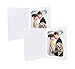 Golden State Art, Pack of 100, 4x6 or 5x7 Photo Folders, Cardboard Picture Frame, Paper Frame Cards, Greetings/Invitation Special Events: Graduation, Christmas, Wedding(White)